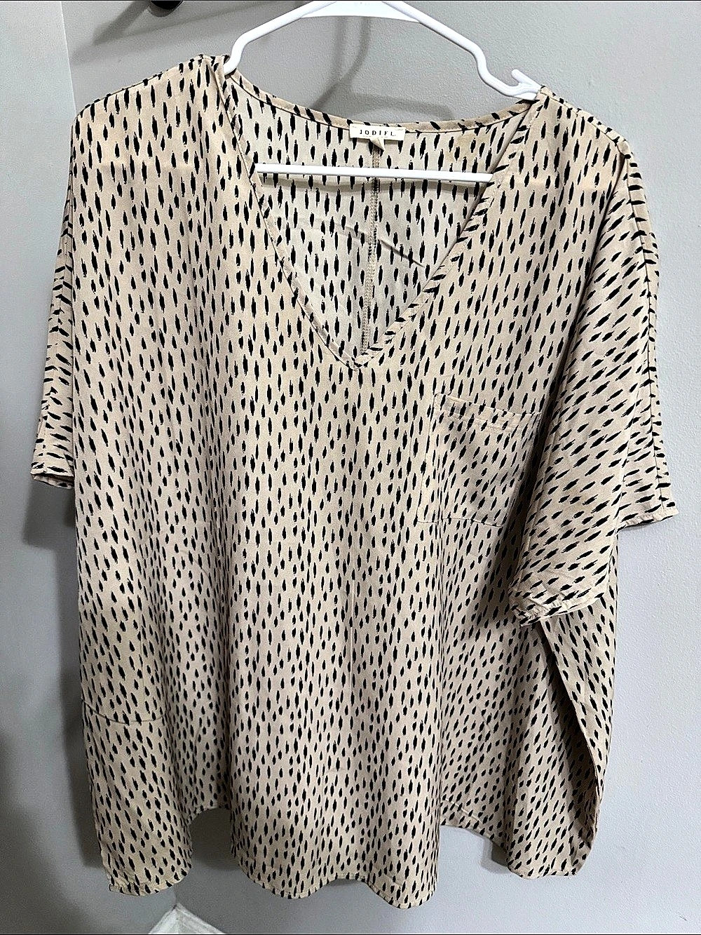 Jodifl Printed Short Sleeve Blouse